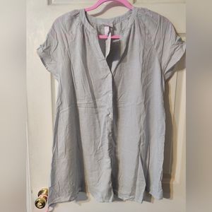 Maternity Flowy Top XS Grey/Blue